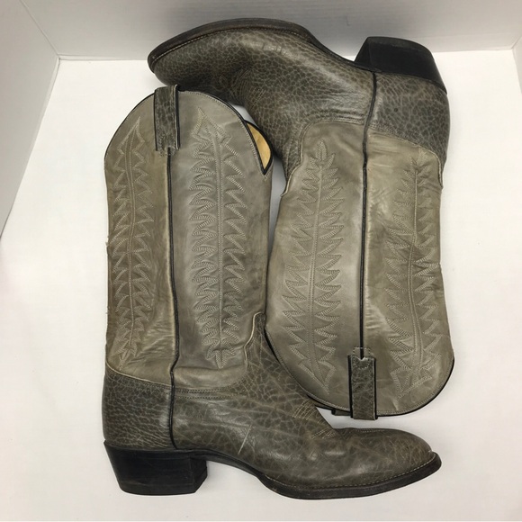 Wrangler Cowboy Western Brown Leather Oil Resistant Boots Men’s Size 10.5D USA - Picture 10 of 16